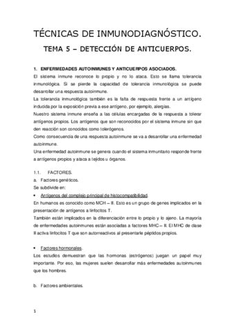 Tema Tecnicas De Inmunodiagnostico Pdf