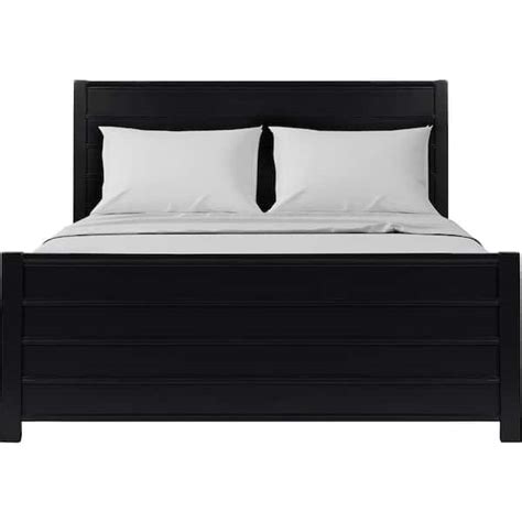 Camden Isle Caroline Black Wood Frame King Platform Bed 116133 The