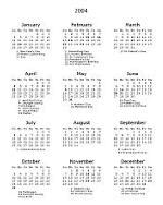 Print a calendar