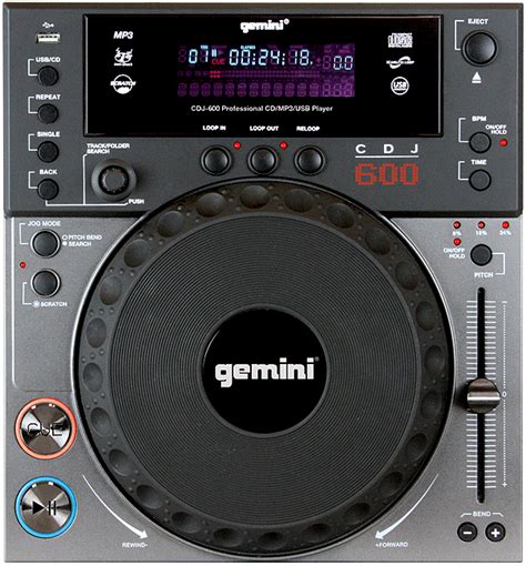 Gemini CDJ-600 | Table Top Players | Gemini DJ CD Players | 123DJ.com | Chicago DJ Equipment