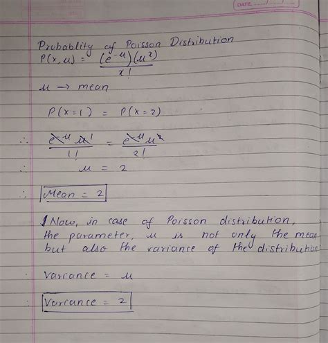 If A Random Variable X Has A Poisson Distribution Such That P X