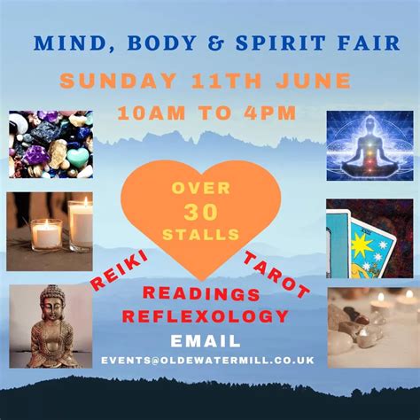 Mind Body And Spirit Fair 11th June The Olde Watermill Shopping