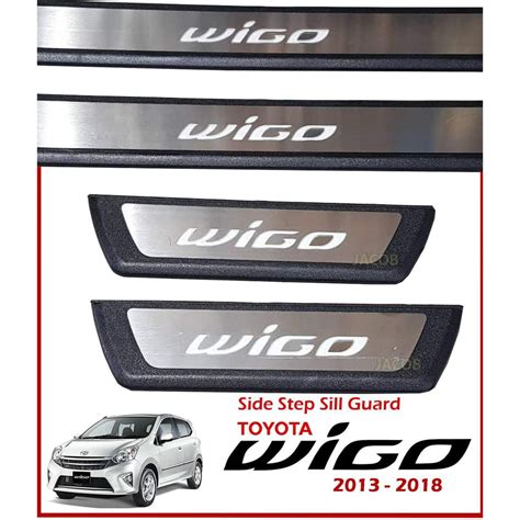 Toyota Wigo Gen1 And Gen2 2013 2022 Side Step Sill Scuff Plate Shopee