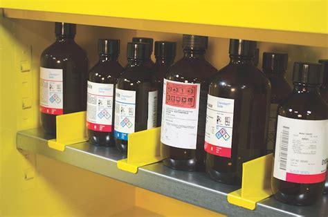 Proper Chemical Storage Guidelines For Containers In A Safety Cabinet