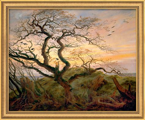 Bild Baum Mit Raben Gerahmt Von Caspar David Friedrich Kaufen Ars