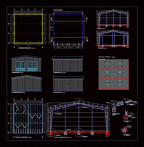 Industrial Hangar DWG Detail For AutoCAD Designs CAD