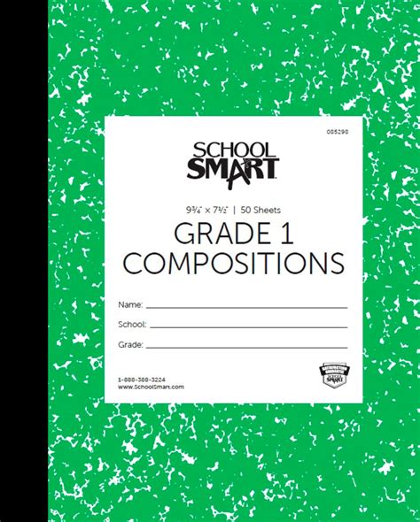 School Smart 85298 Skip A Line Composition Book Grade 1