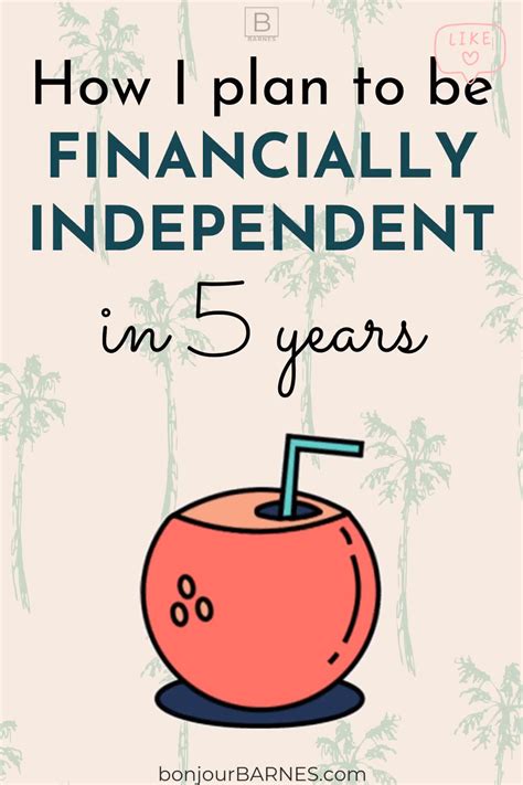 My 5 Year Financial Independence Fire Goal Personal Financial