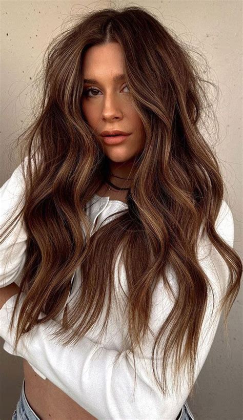 Brunette Brown Hair Colours Hairstyles Beachy Hazelnut