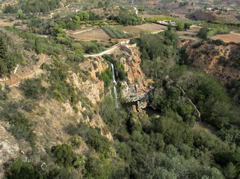 Vistas A La Cascada De Chella Valencia Spain Imagen De Archivo