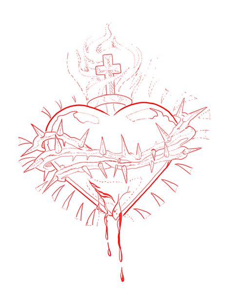 Cross Heart Tattoos Sacred Heart Tattoos Tattoo Design Book Heart