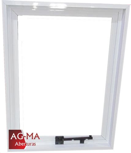 Ventana Brazo De Empuje Blanco Vidrio Entero 40 X 60 ABERTURAS AGMA