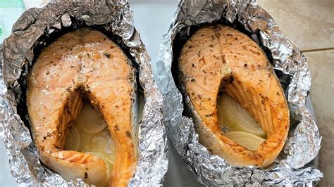 Изумительно вкусная и сочная семга в духовке. - YouTube