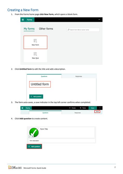 SOLUTION: Microsoft forms quick guide - Studypool