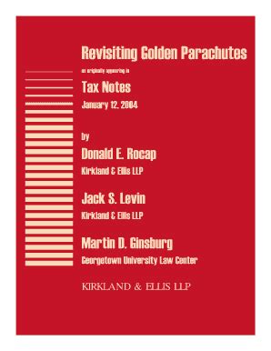 Fillable Online Revisiting Golden Parachutes Fax Email Print Pdffiller