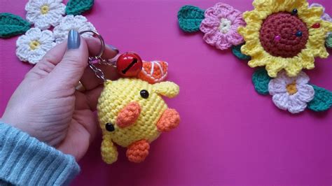 Llavero Pollito Dia De Tejer Junas Teje Con GanchiBol Un Amigurumi