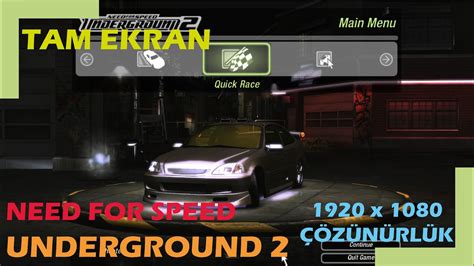 Need For Speed Underground 2 Tam Ekran Yapma 1920x1080 Çözünürlük