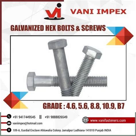 Vani High Tensile Hdg Fasteners Assembly Grade Grade