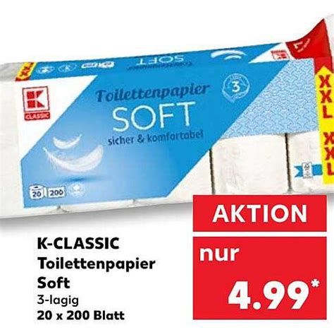 K Classic Toilettenpapier Soft Angebot Bei Kaufland