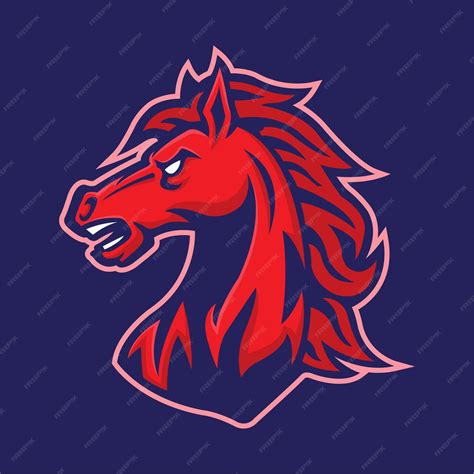 Premium Vector Horse Mustang Head Mascot Logo Vector