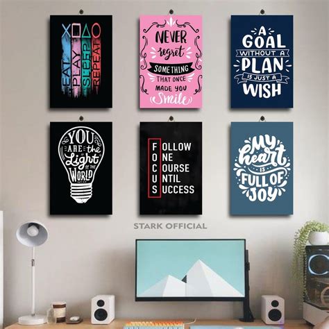 Jual 101 120 HIASAN KAMAR ANAK QUOTES BISNIS KERJA 20X30 RQVGA LU1IT