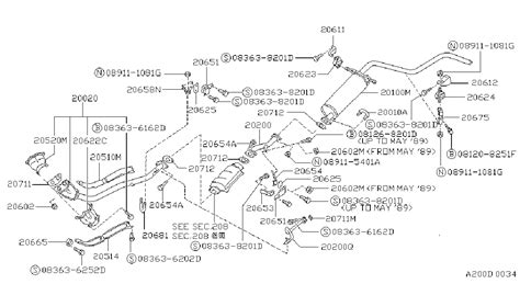 2005 Nissan Pathfinder Service File U U Bolt Tube Clamp EXHAUST