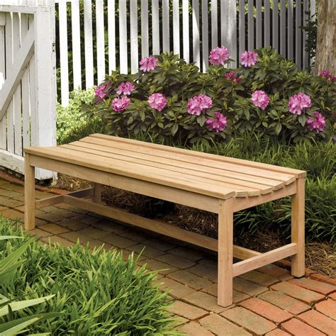 Oxford 60 Inch Natural Teak Outdoor Bench By Oxford Garden Bbqguys