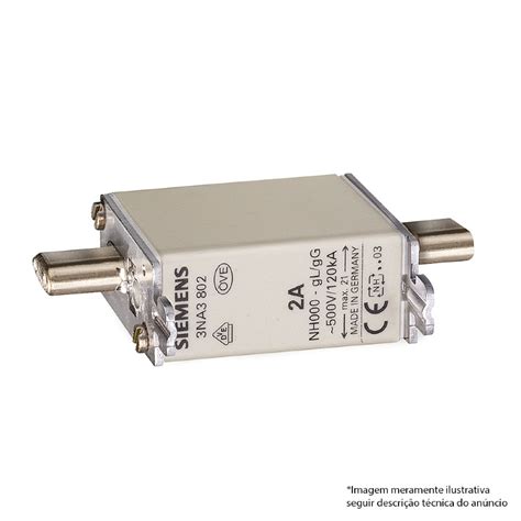 Fusível Retardado T 000 Nh 500Vca 40A 120Ka Siemens