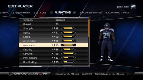 Madden 25 Marshawn Lynch Ratings YouTube