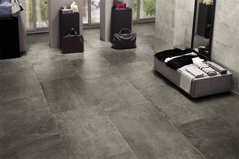 Stone Effect Tiles Anthracite Porcelain Stoneware Arc 5002 60x90