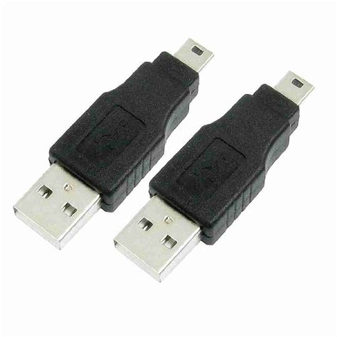 Usb 20 Type A To Mini Usb 5 Pin Type B Female Male Adapter 2 Pack