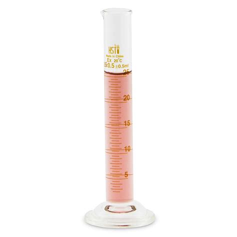 25 Ml Glass Graduated Cylinder Glass