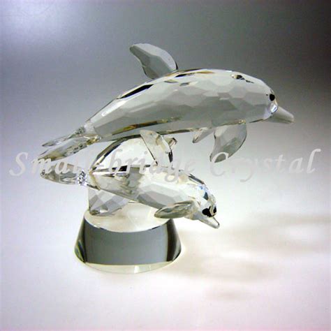 China Crystal Dolphin Figurines (MX3020) - China Crystal Figurine, Figurine