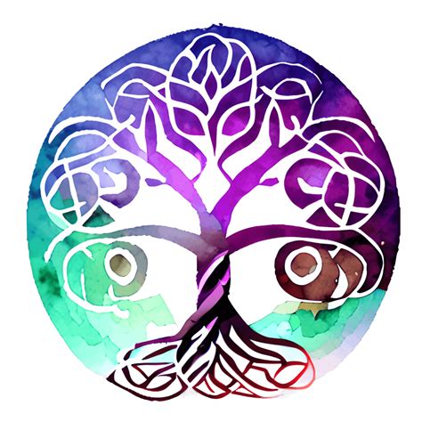 Celtic Tree Of Life Watercolor Graphic · Creative Fabrica