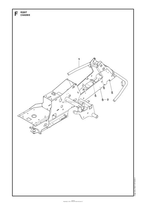 Husqvarna R322t Awd 966785801 2012 03 Parts Diagram For Chassis Frame