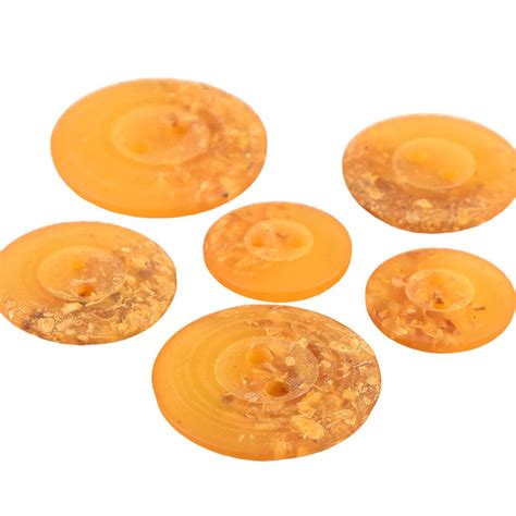 Lot De Boutons Ronds Trous Copeaux Mm Jaune Moutarde Mymercerie