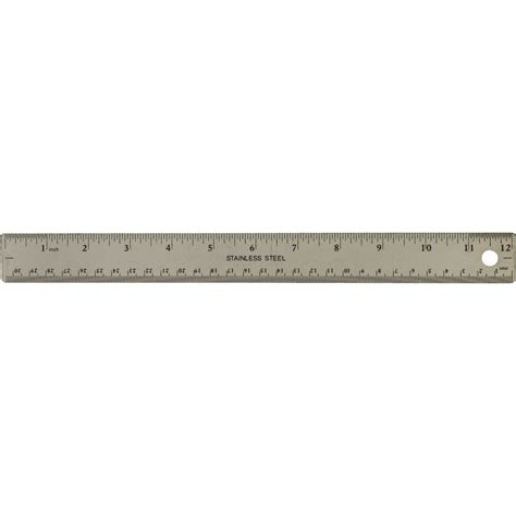 12 In. Stainless Steel Ruler