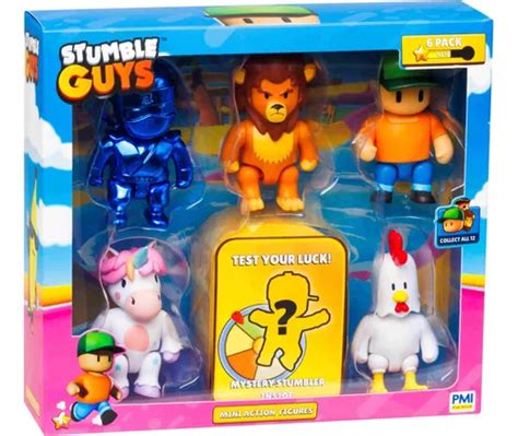 Figuras Stumble Guys 6 pack Deluxe Box A Escojer 7cm Alto Envío gratis