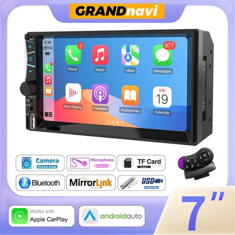 Grandnavi Carplay Car Radio Din Touch Screen Car Stereo Mp Player