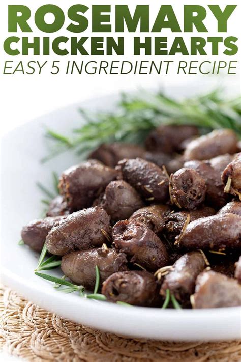 Savory Rosemary Chicken Hearts Recipe