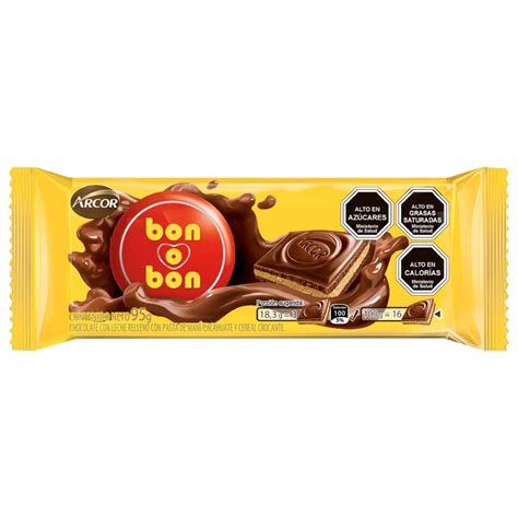 Barra De Chocolate Bon O Bon 90g Veci