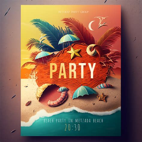 Beach Party Flyer