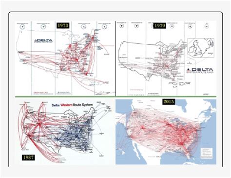 Historic Delta Airlines Route Map Delta Air Lines Free Transparent