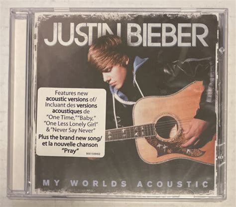 Justin Bieber My Worlds Acoustic Cd New Sealed 602527562452 Ebay