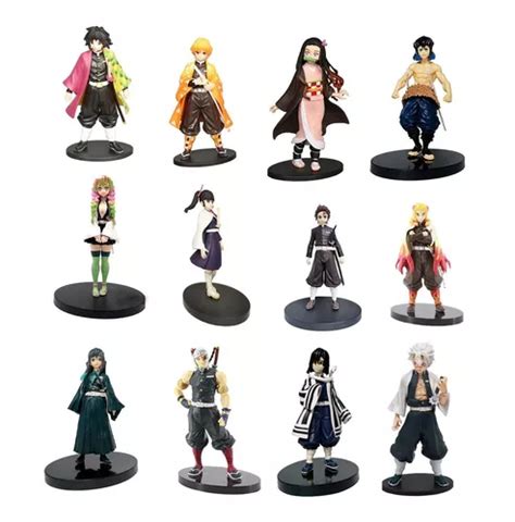 12 Figuras De Kimetsu No Yaiba Demon Slayer En Caja en venta en Mérida