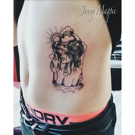 Head in the clouds tattoo by Jonny Magpie. Instagram: Jonny.Magpie ...