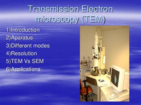 Ppt Transmission Electron Microscopy Tem