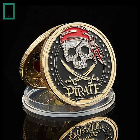 Pirates Of The Caribbean Coin Collection Treasure Gold Plated Etsy