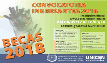 Apertura De Convocatorias A Becas Unicen Facultad De Ciencias De