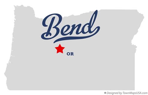 Map of Bend, OR, Oregon